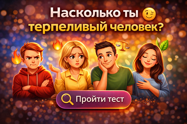 тест на сколько ты терпеливый человек